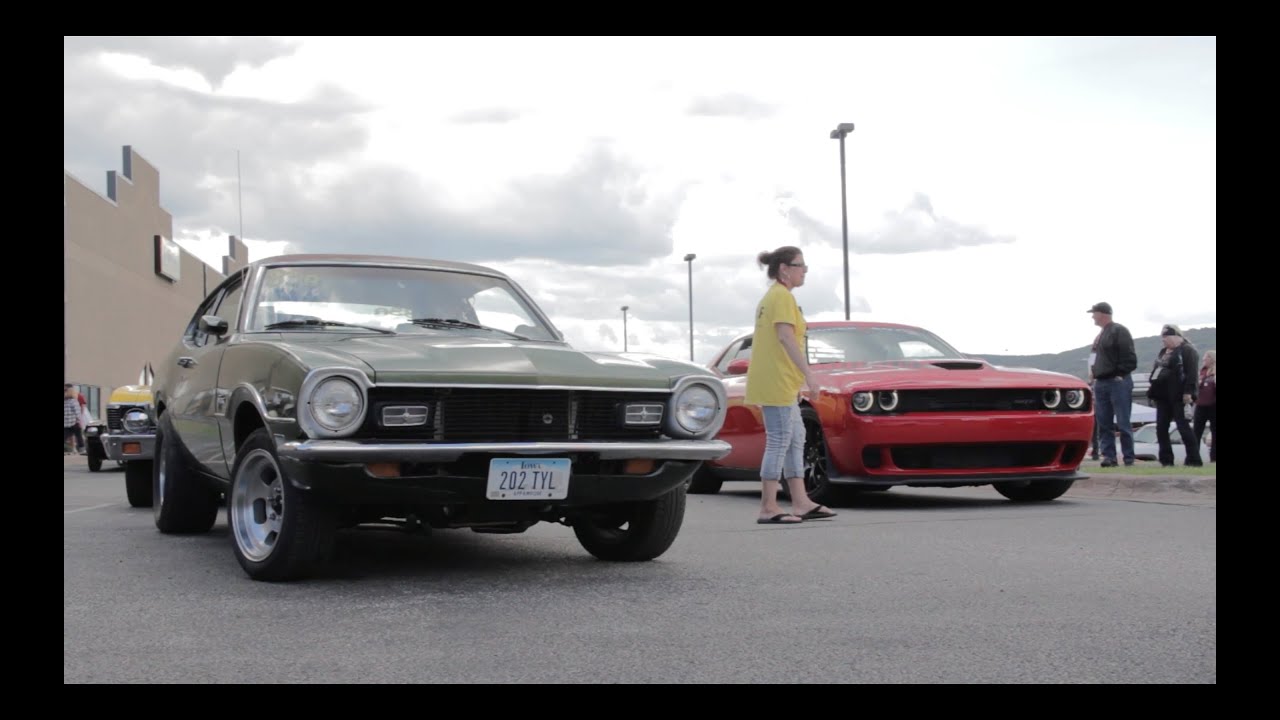 1972 Ford Maverick vs. 2015 Challenger Hellcat at 2015 Duluth Drag Races