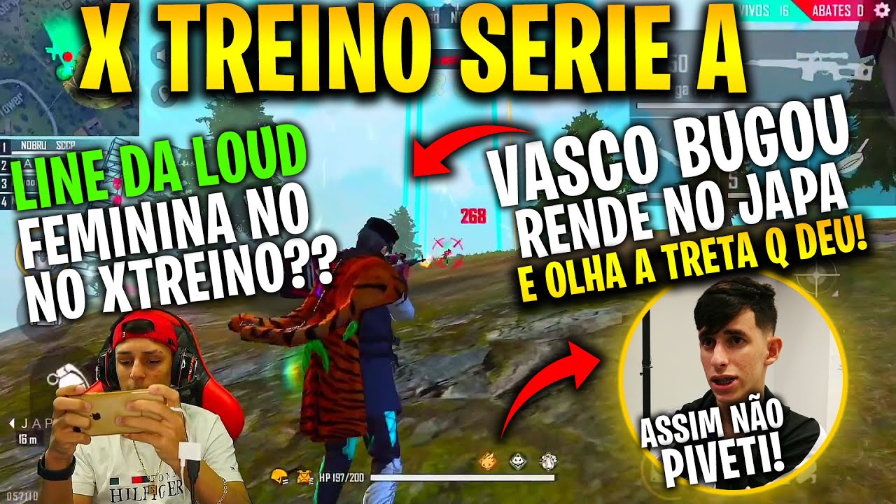 X TREINO SERIE A - BUGARAM RENDER NO CORINTHIANS, LOUD FEMININA NO TREINO - FREE FIRE CLIPS
