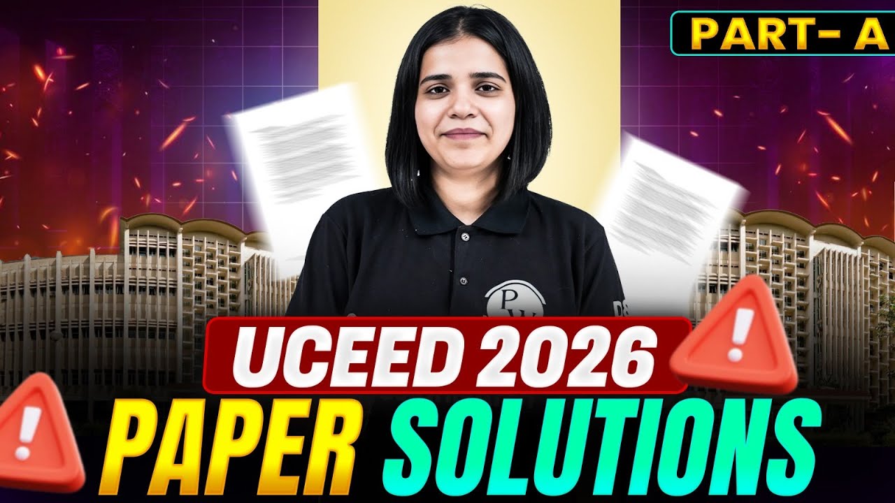 UCEED 2026 (Part- A) Question Paper Solution Explained | Section-wise Analysis & Score Prediction?