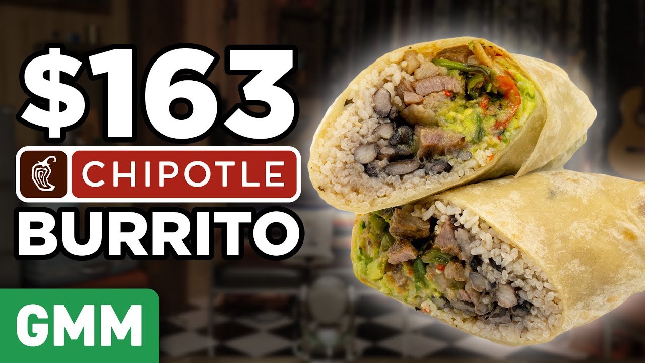 $163 Chipotle Burrito Taste Test | FANCY FAST FOOD