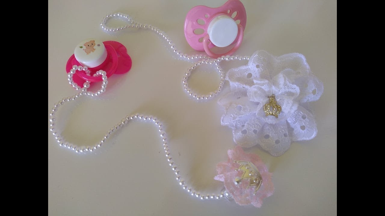 Prendedor de CHUPETA de Pérolas | SUPER FÁCIL 😍
