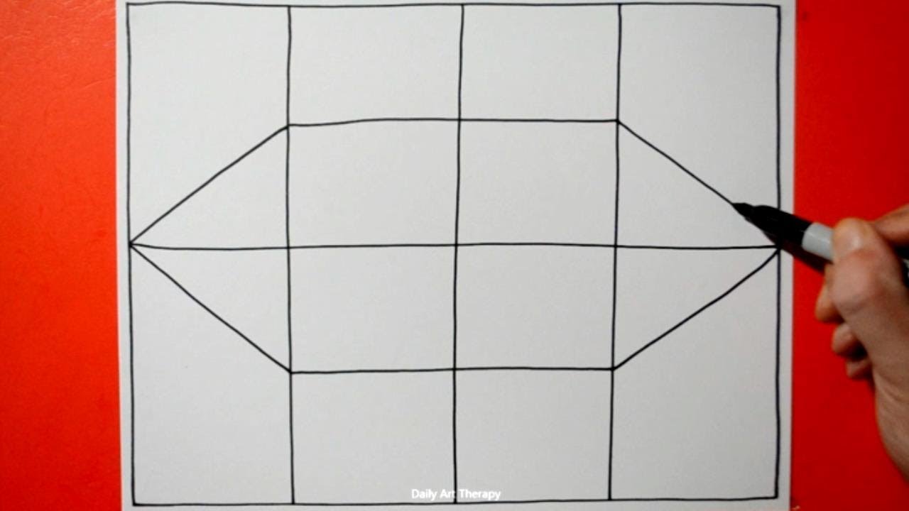 Daily Line Illusion #92 / Awesome Freehand Symmetry Pattern / 3D Spiral Drawing / Art Therapy