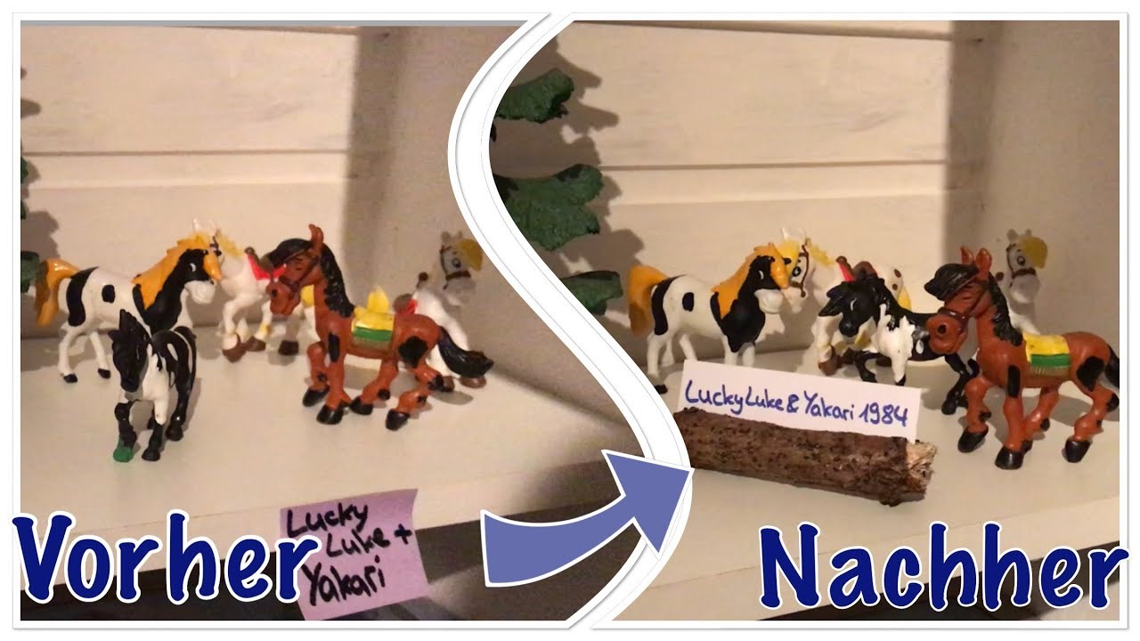 DIY - Kartenhalter f&uuml;r Modellpferde (Schleich, Breyer, CollectA,...)