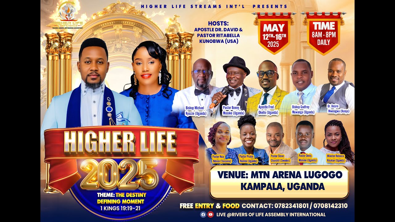 DAY ONE OF THE HIGHERLIFE CONFERENCE 2025 AT MTN ARENA LUGOGO #THE DESTINY DEFINING MOMEN