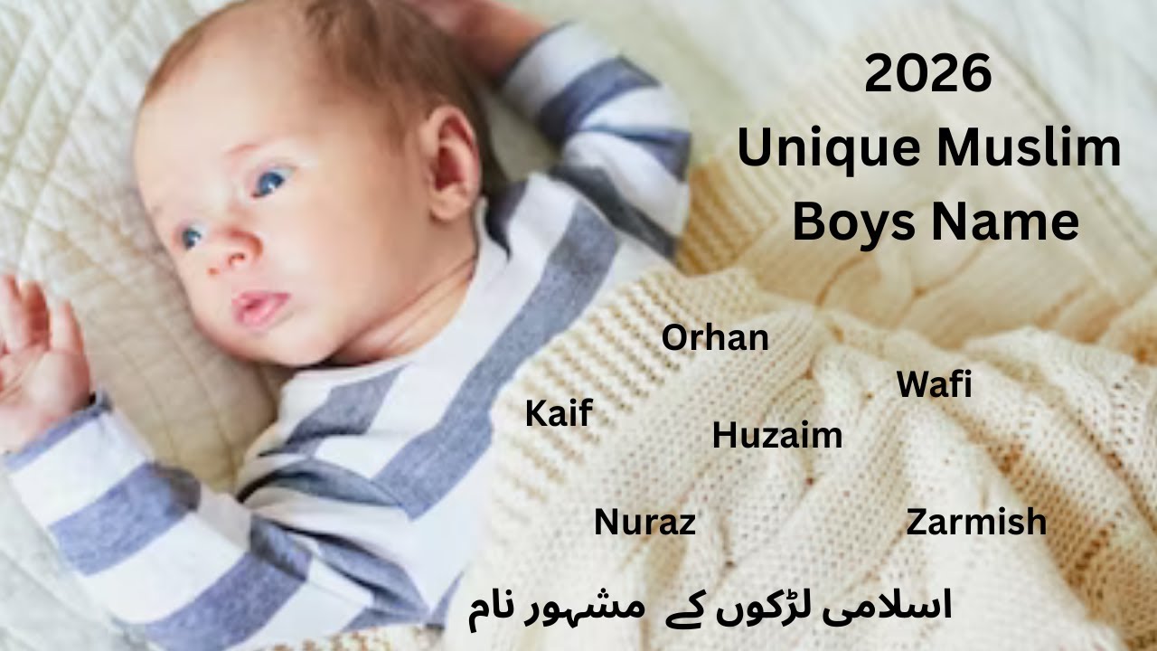Muslim Baby Boys Names In Urdu|Muslim Ladkon Ke naam|Super Names Collection 2026