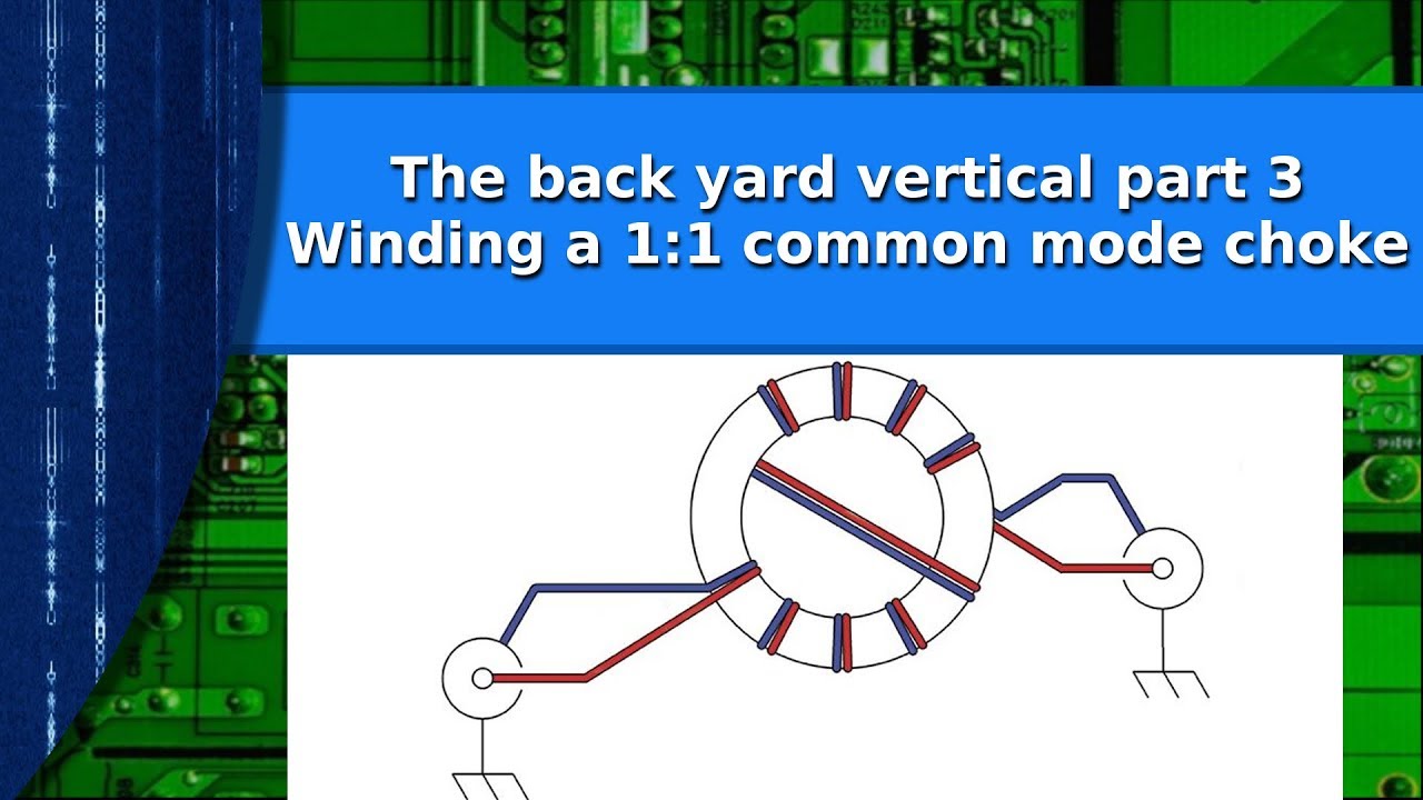 Ham Radio - The back yard vertical part 3. Winding the 1:1 common mode choke