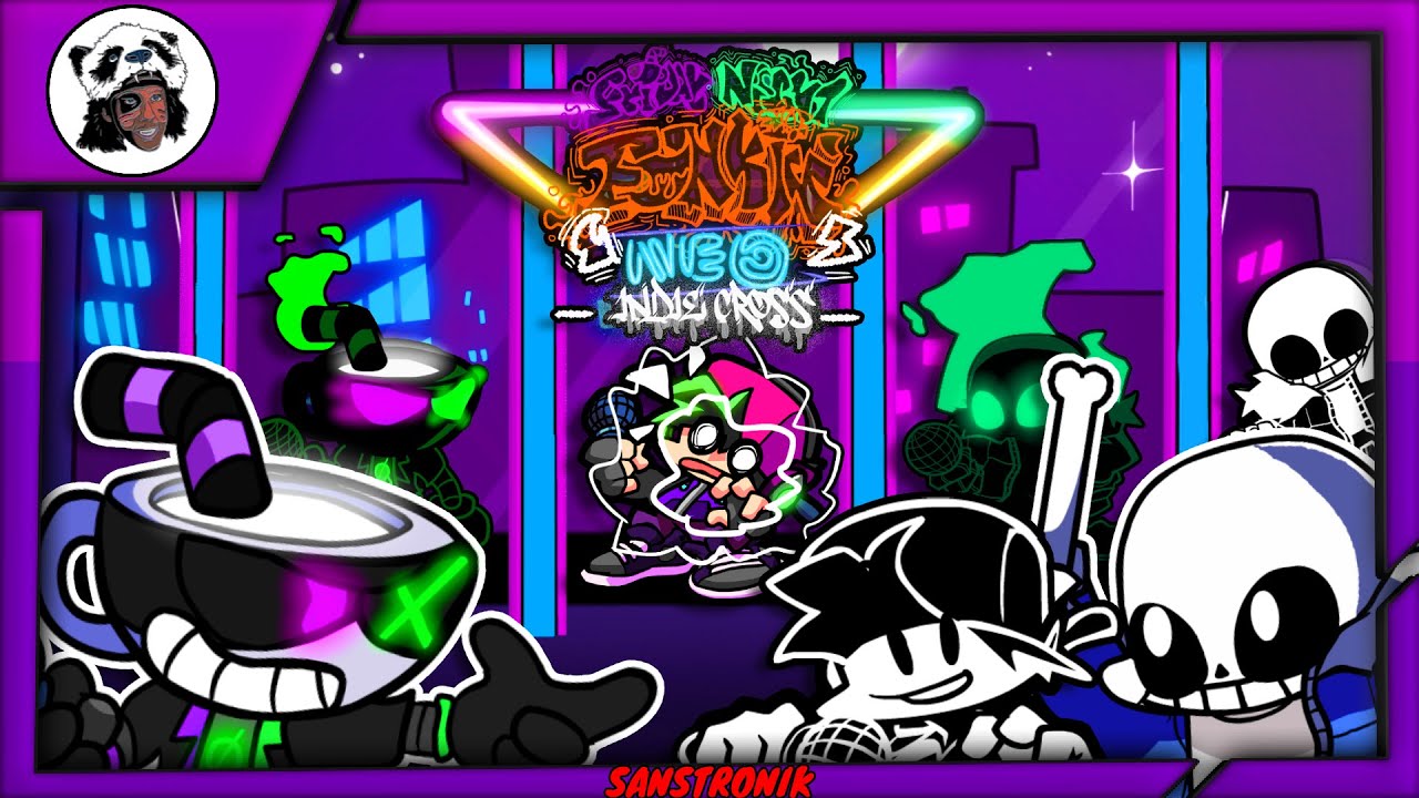 FNF NEO INDIE CROSS NOT OFFICIAL V1 CUPHEAD AND SANS