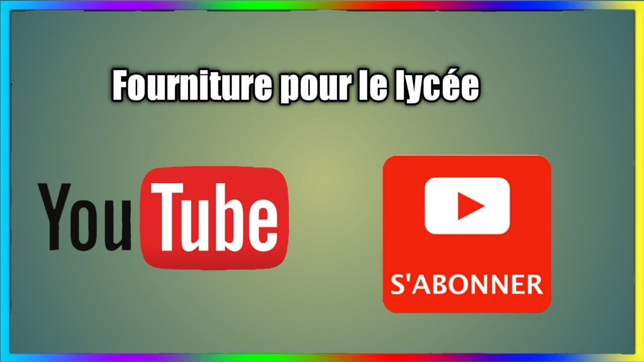 Fourniture pour le lyc&eacute;e !?!?