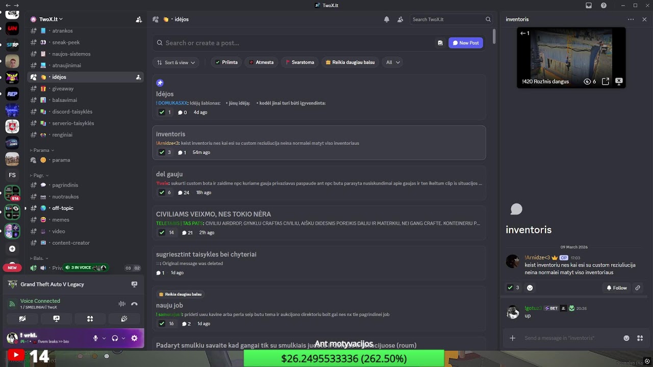 GANG EVENTAS TWOX 🔴LIVE
