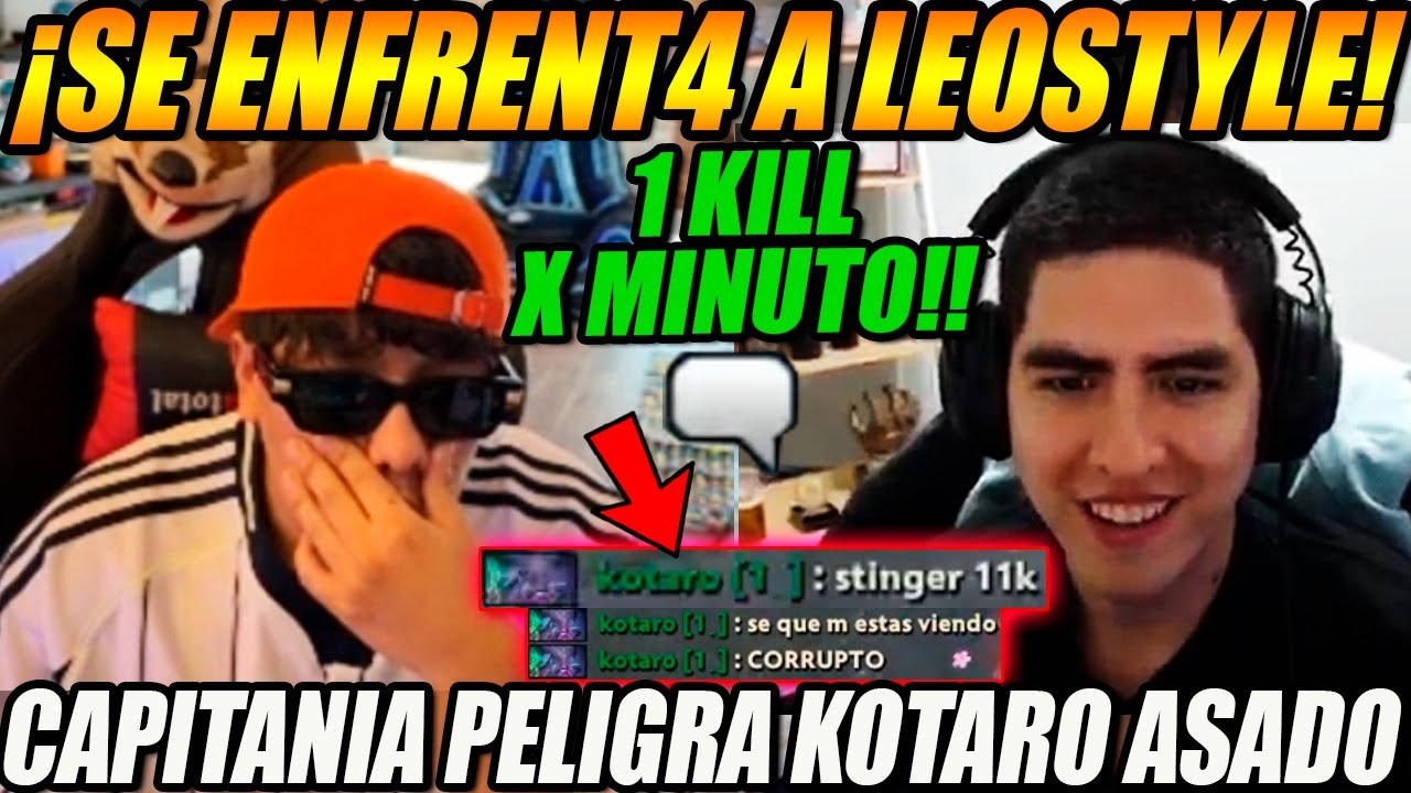 BUTI se ENFRENT4 al TEAM de LEOSTYLE y lo dejan NIVEL 2 min 6🤣| KOTARO asado ARREMETE contr4 STINGER