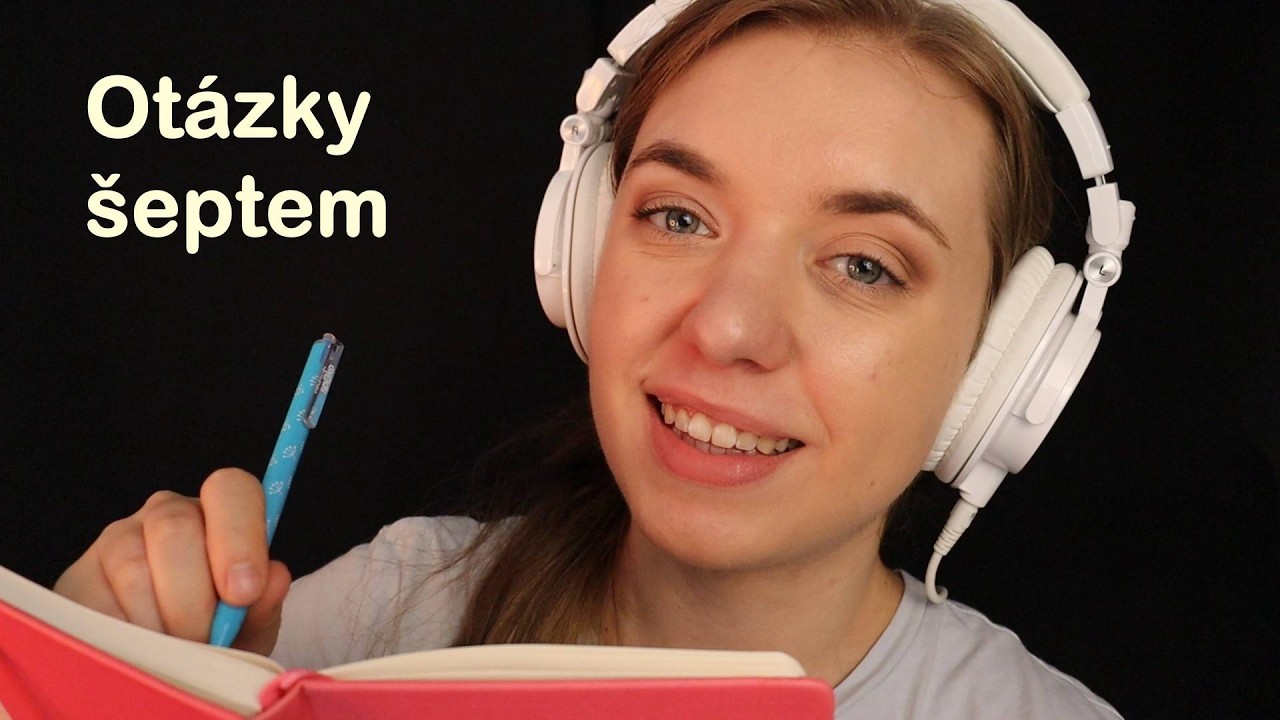 ASMR CZ Velice osobní otázky šeptem ✏️ (psaní do sešitu)