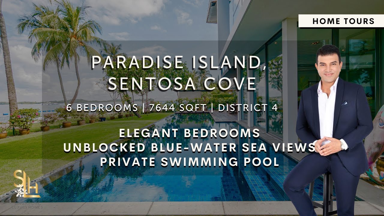 Inside a $16M Waterfront Villa in Sentosa Cove | Paradise Island Tour by Singapore Luxury Homes