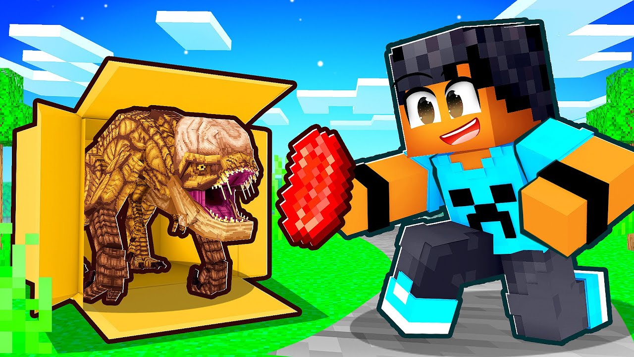 Adotei um DISTORTUS REX no Minecraft