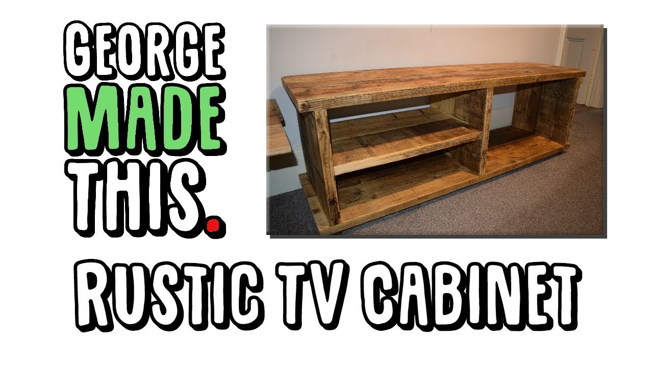 The Rustic TV Cabinet! // Woodworking