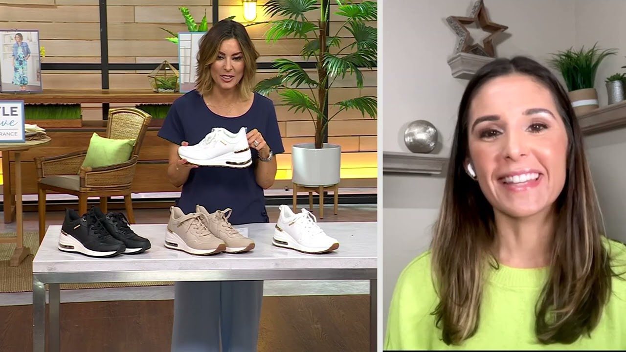 Skechers Million Air Lace Up Wedge Sneakers - Hotter Air on QVC