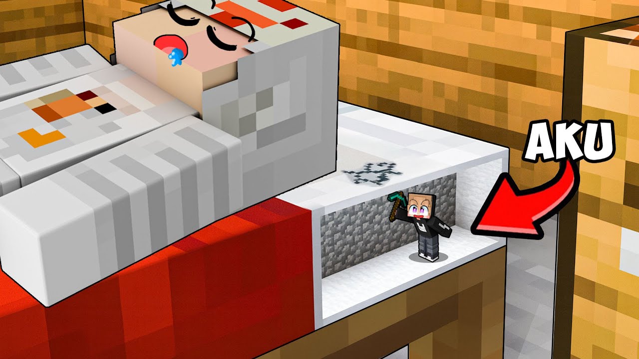 AKU SEMBUNYI DI BAWAH KASUR CIKO SAMPAI DIA SADAR DI MINECRAFT!!