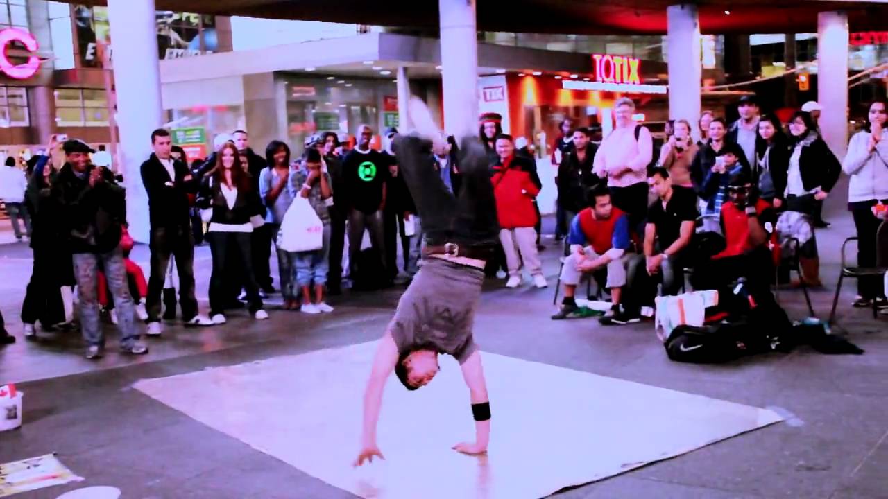 Downtown Toronto Dundas Square - Break Dancing