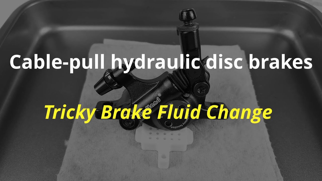 [MTB maintenance] Oil change attempt on a cable-pull hydraulic brake caliper