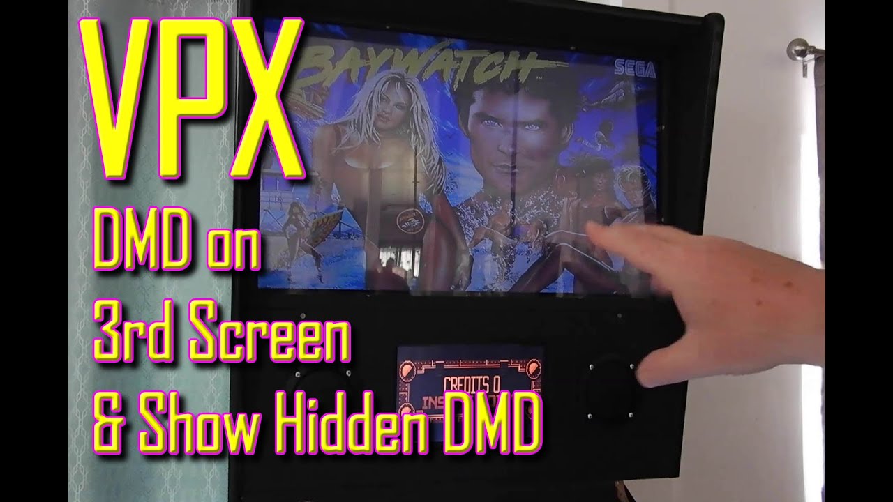 VPX move DMD to 3rd screen & enable hidden DMD