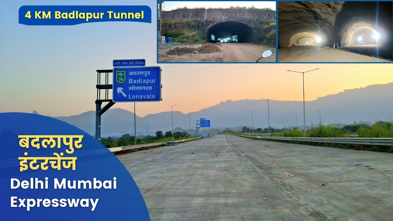 Delhi Mumbai Expressway Badlapur Interchange & Tunnel Work Update