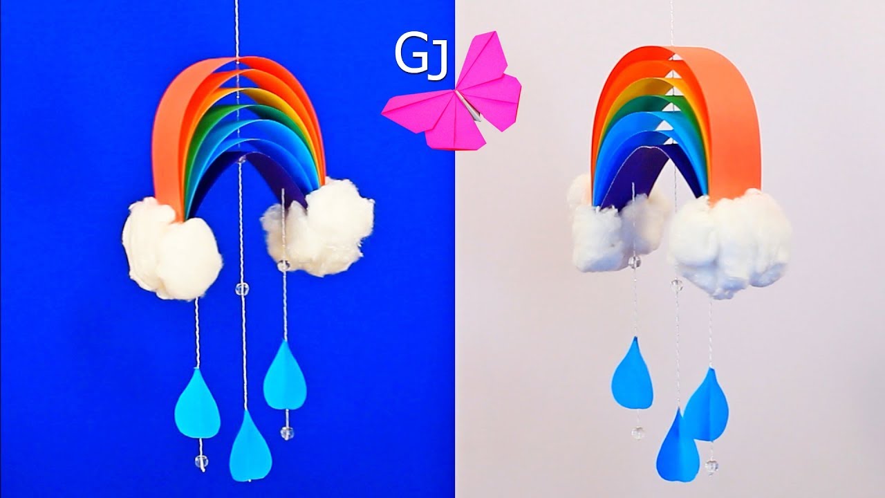 DIY Декор комнаты Радуга Карусель