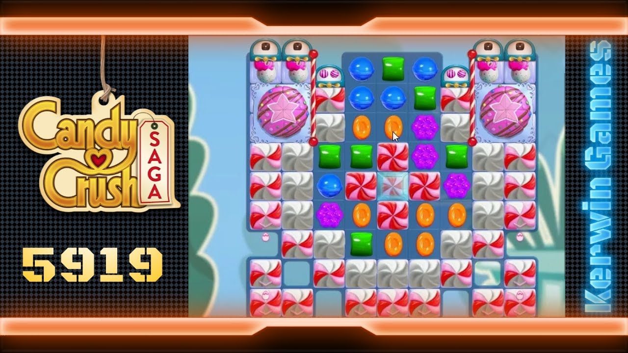 Candy Crush Saga Level 5919 - No Boosters