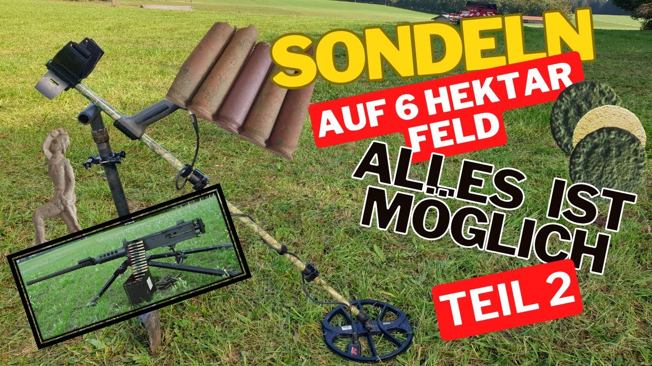 Sondeln Wiese, Metalldetektor,  Kelten bis WW2 TEIL 2
