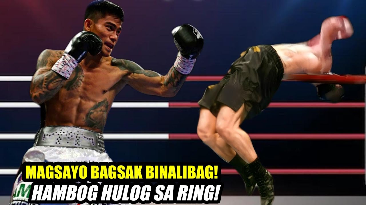 MAGSAYO HINAMPAS at BINALIBAG! HABOG BINAWIAN HULOG sa RING!