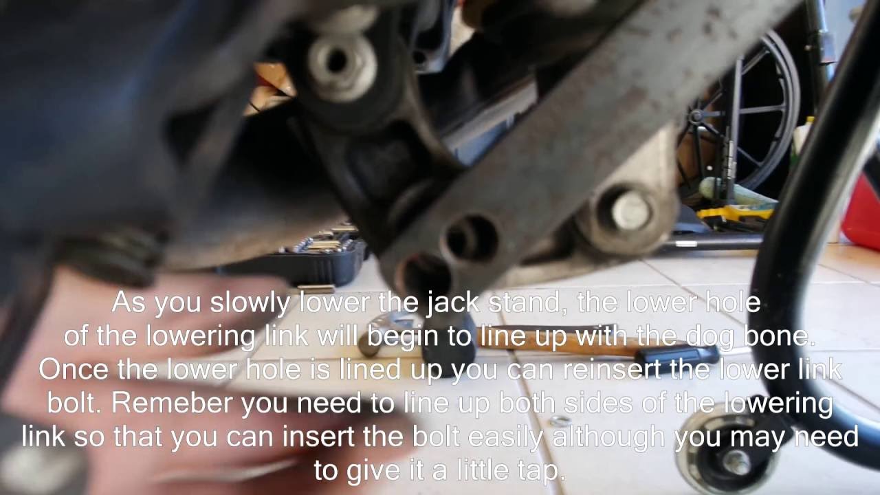 How to Lower a Sportbike by Yourself - Suzuki GSXR