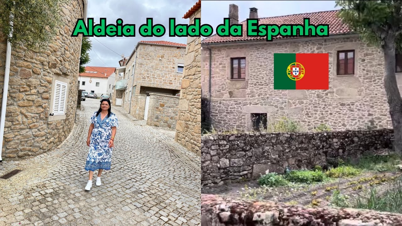 Olha essa aldeia de casas da pedra em Portugal🇵🇹