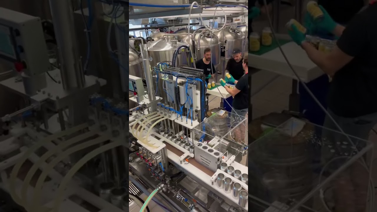 4-4 Can Filling System with Flip-Rinse Part ,Rotary Infeed Table #metoequipment