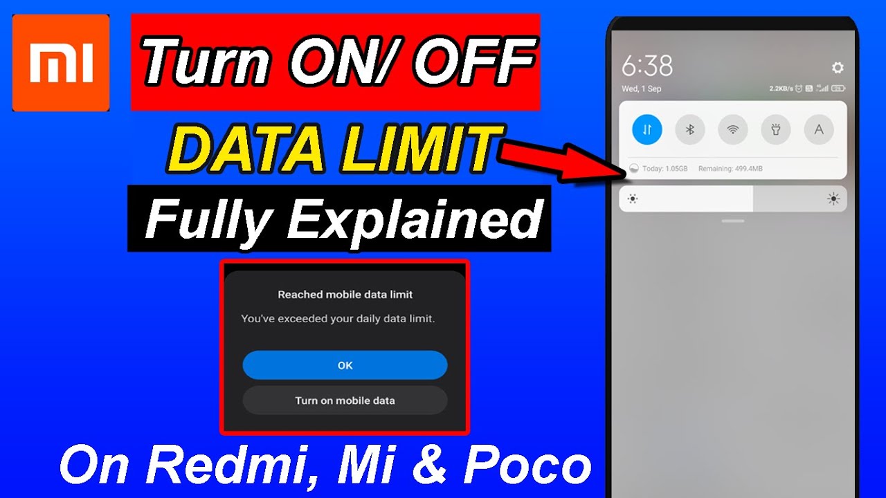 How to Set Data Usage Limit in Mi Phone | Turn ON / OFF Data Usage Limits Settings in Redmi MIUI 12