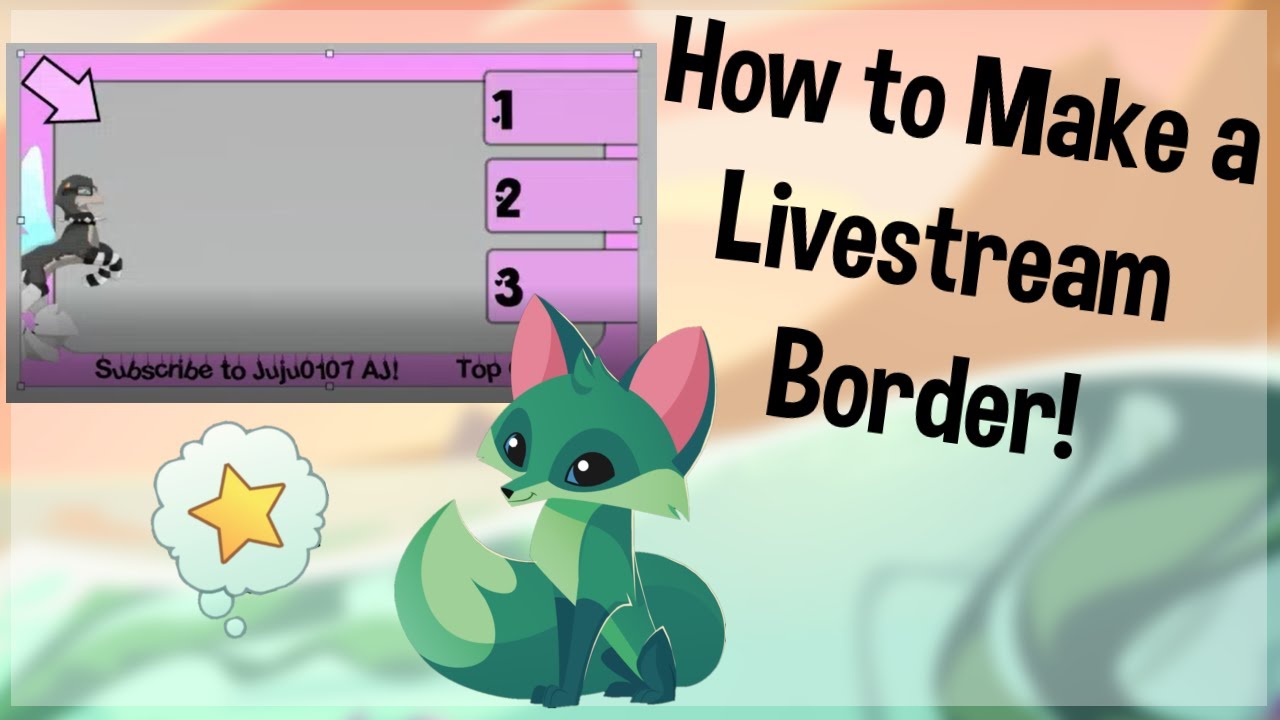How to Make a Live Stream Border/ Overlay!