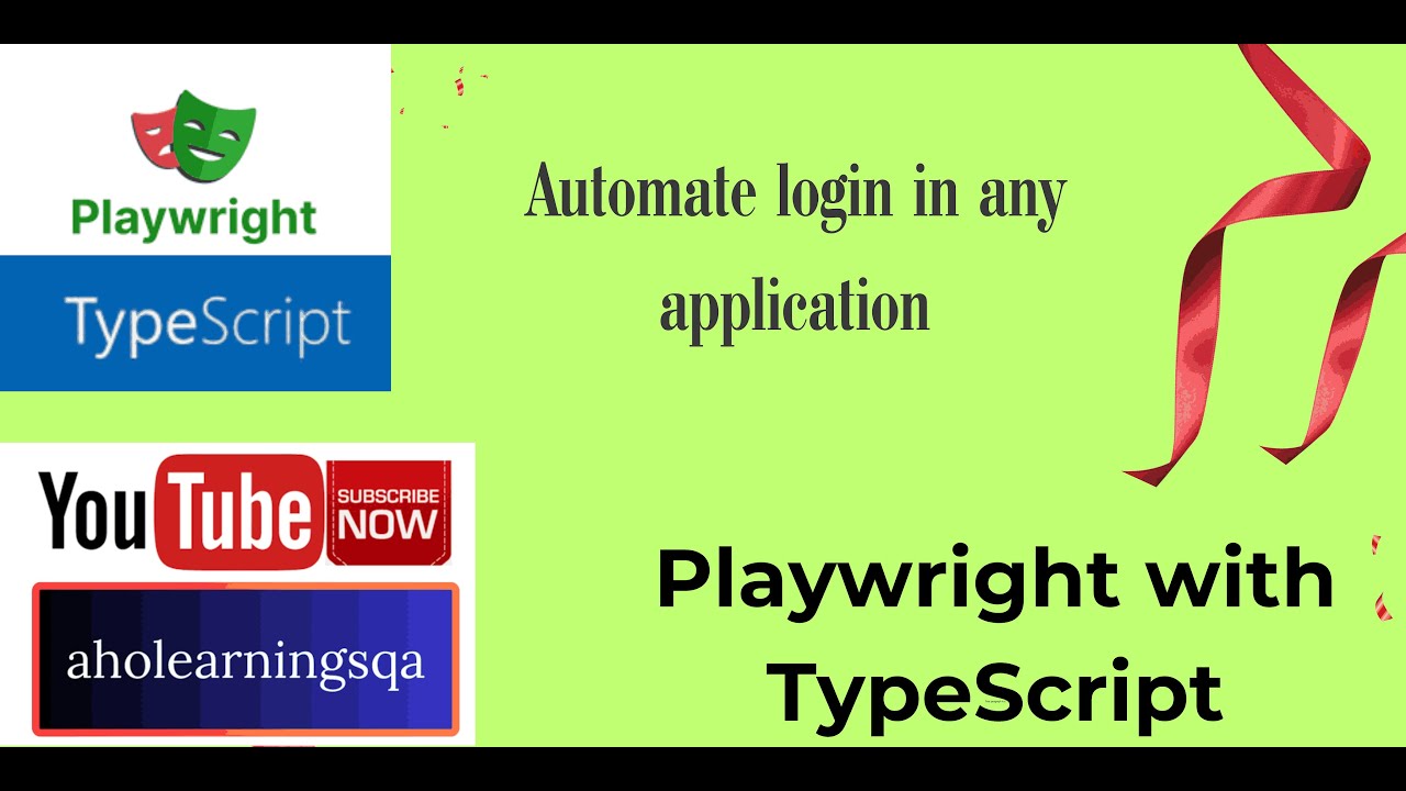 Learn how to automate login in any web application using Playwright with TypeScript in just minutes!