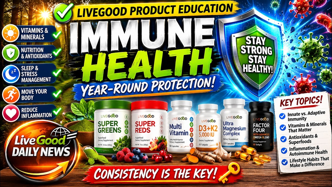🛡️ LiveGood Immunity | Dr. Ryan & Lisa Reveal the BEST Supplements for a Strong Immune System! 💪