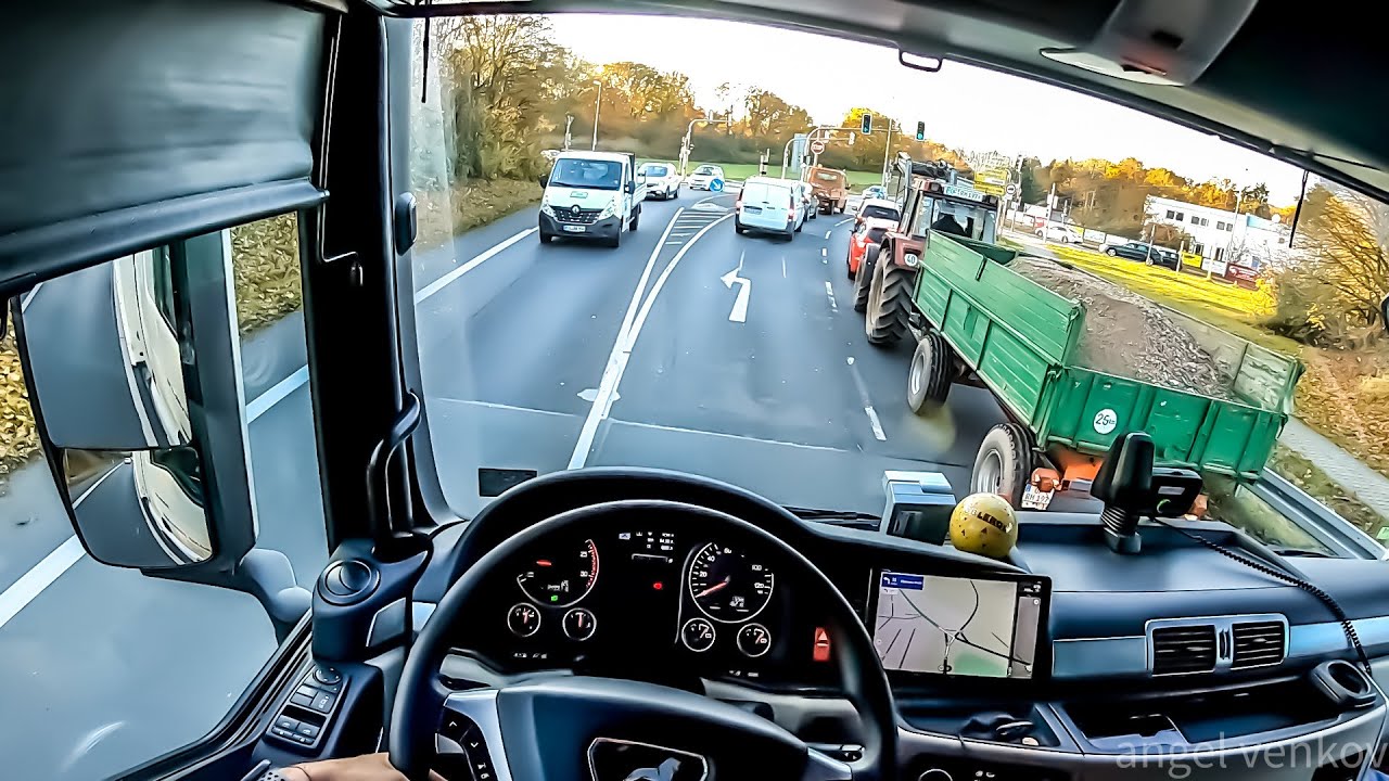 POV truck Driving MAN TGX 470 Dietzenbach to A5 Frankfurt🇩🇪