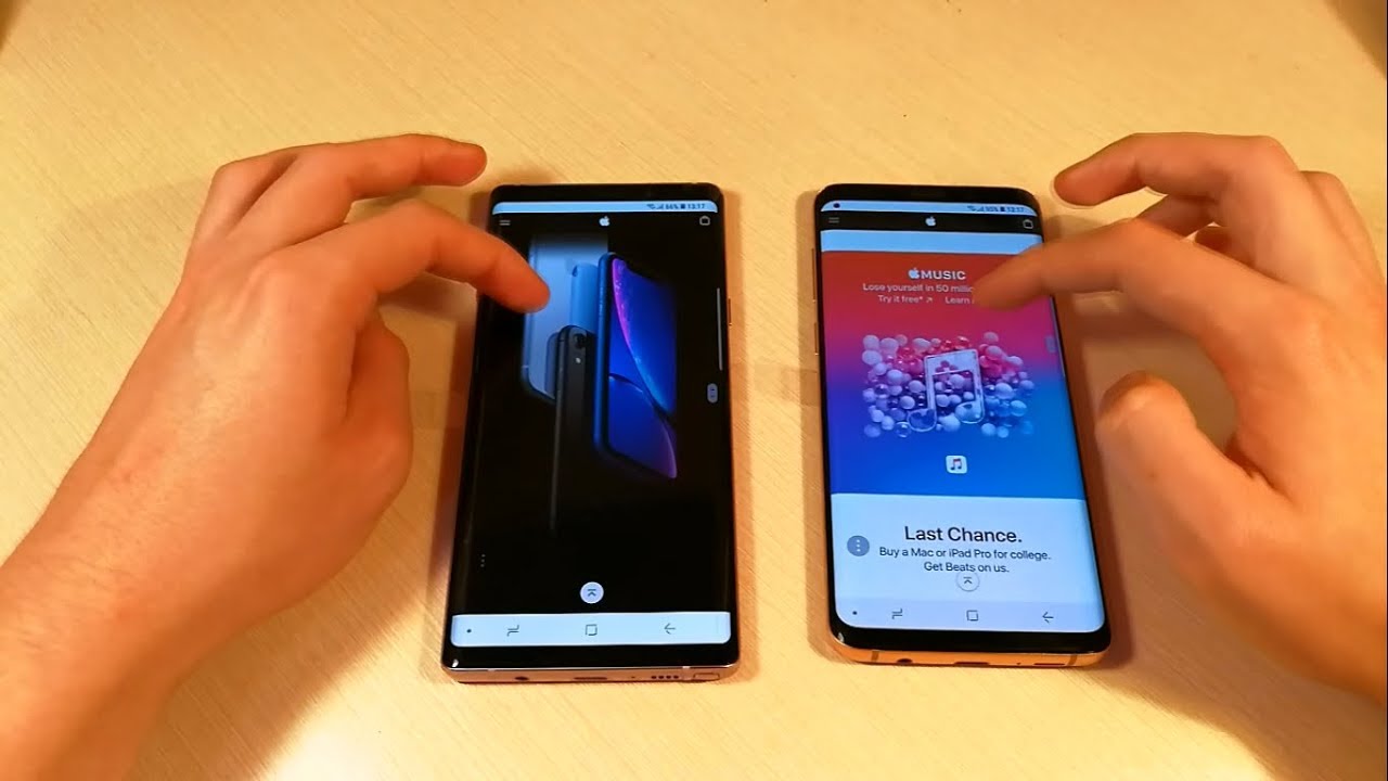 Samsung Galaxy Note 9 vs Samsung Galaxy S9 Plus