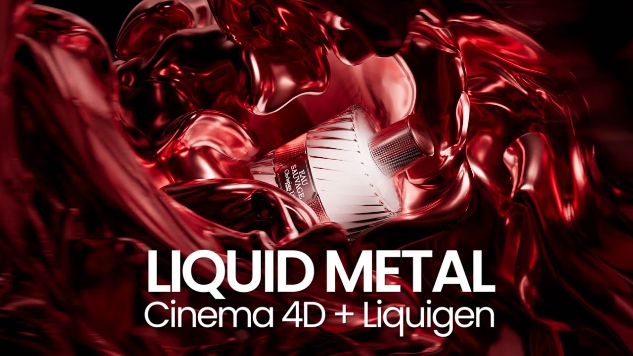 Liquid Metal Simulations with Cinema 4D and Liquigen