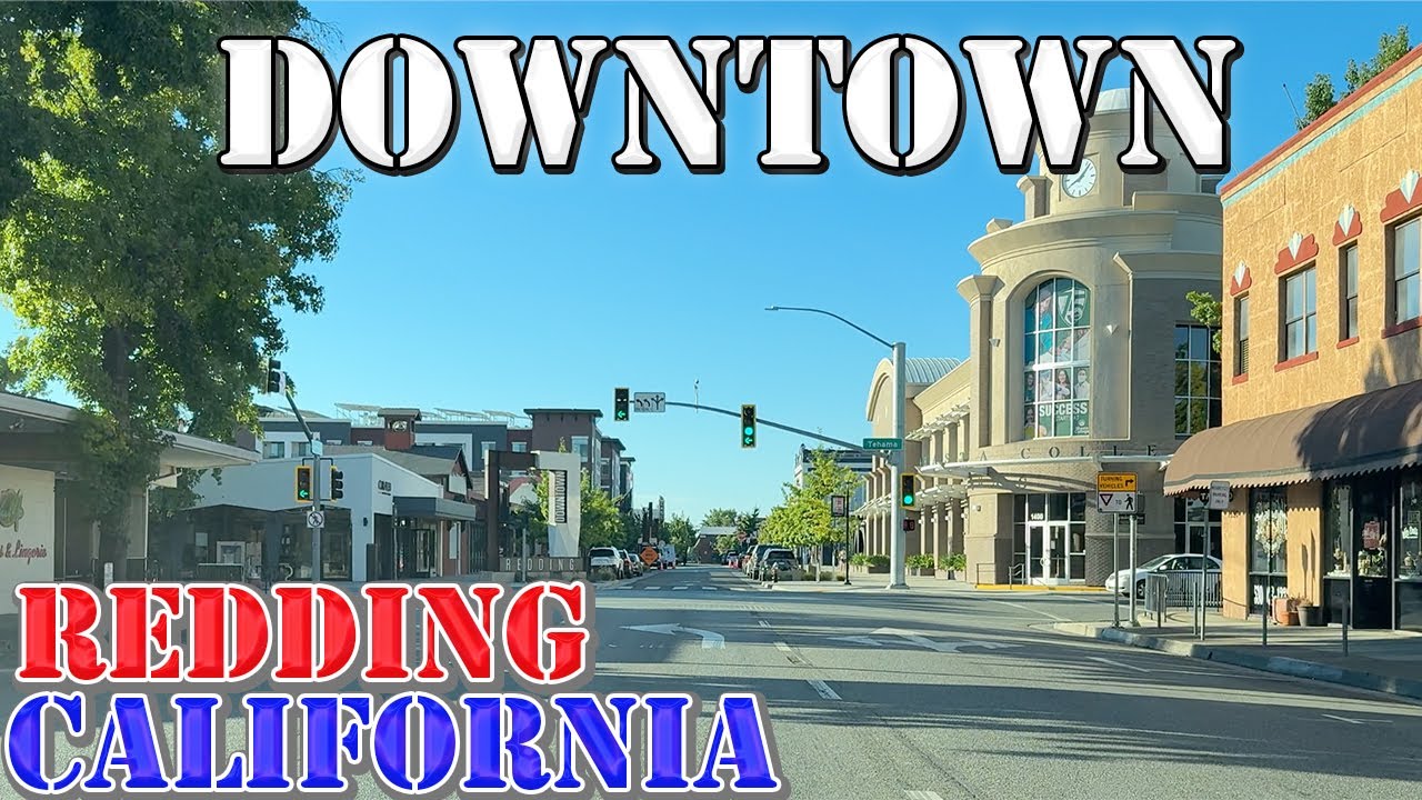 Redding - California - 4K Downtown Drive