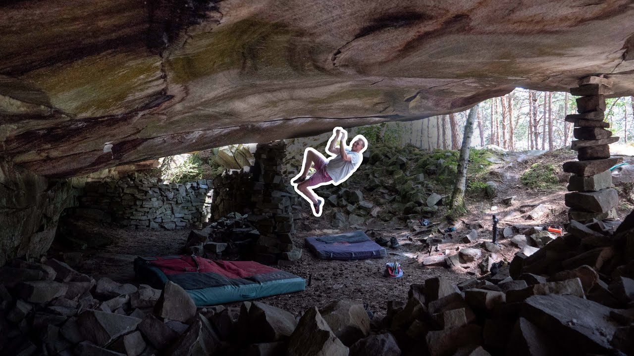 Huge hidden ROOF climb in Fontainebleau