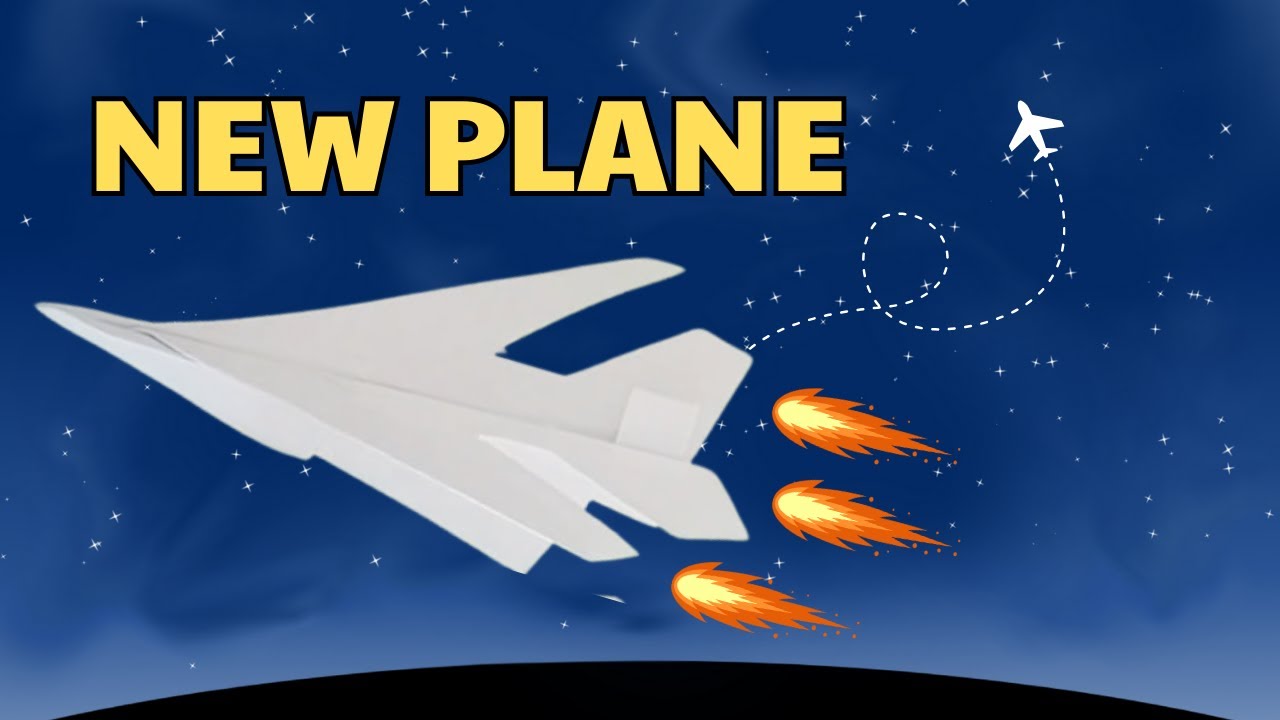Fold a Super Sonic Paper Jet | Flies Far & High