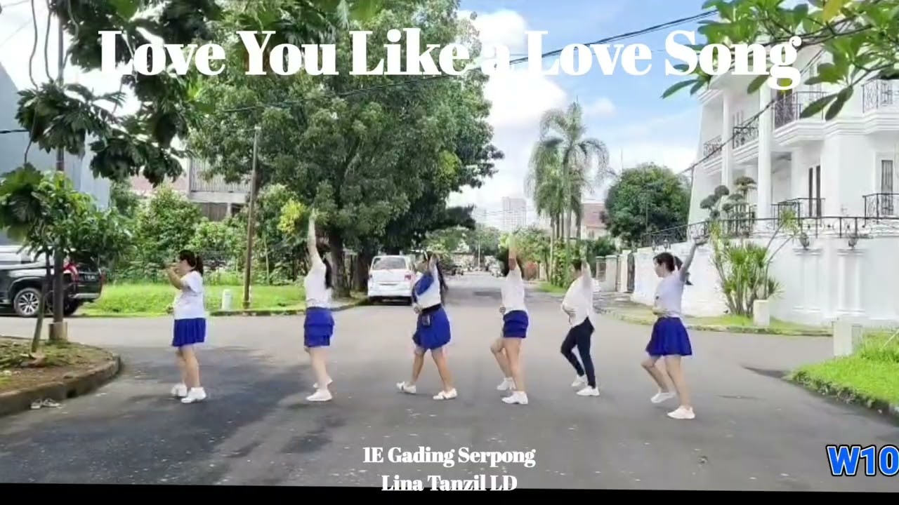 Love You Like a Love Song Line Dance (Demo: Lina Tanzil & Friends 1E Gading Serpong) - 070326