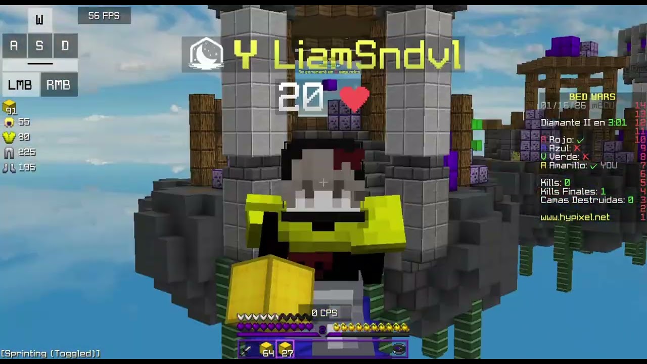 PRIMER PARTIDA DE BEDWARS!!!! ¿Lograre GANAR?