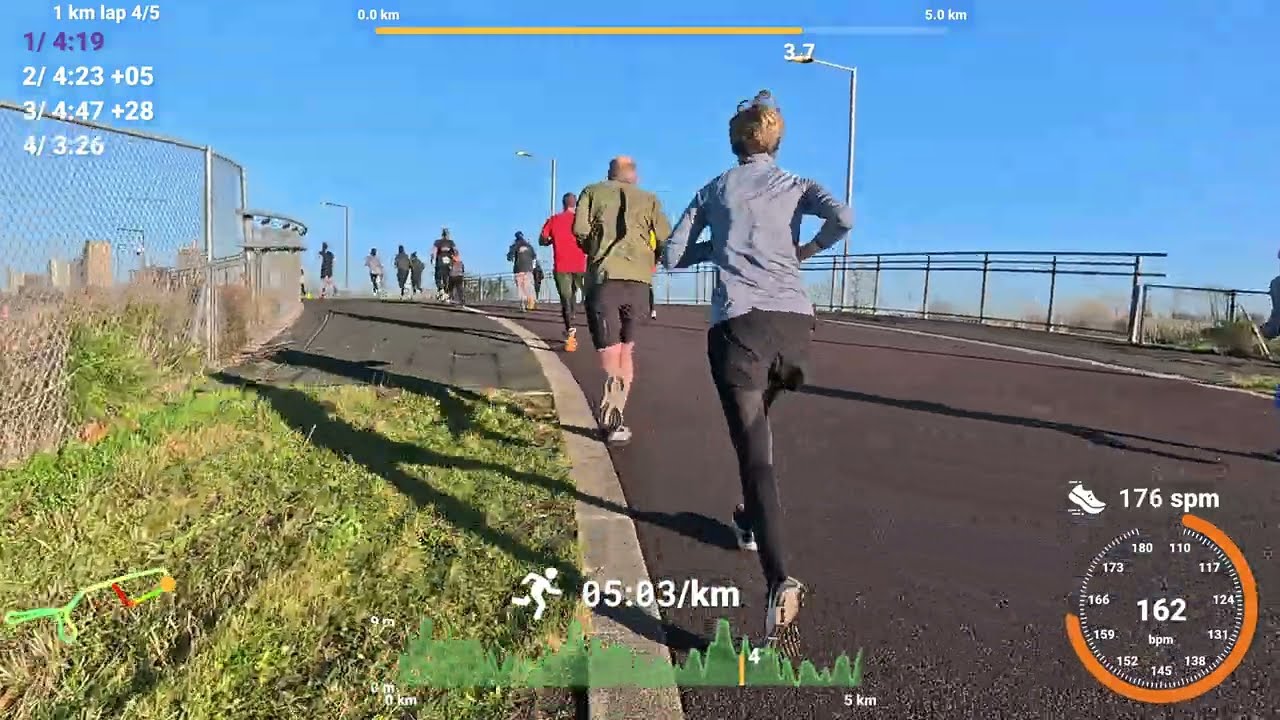 Running at the Runthrough Lee Valley Velopark 5k race!