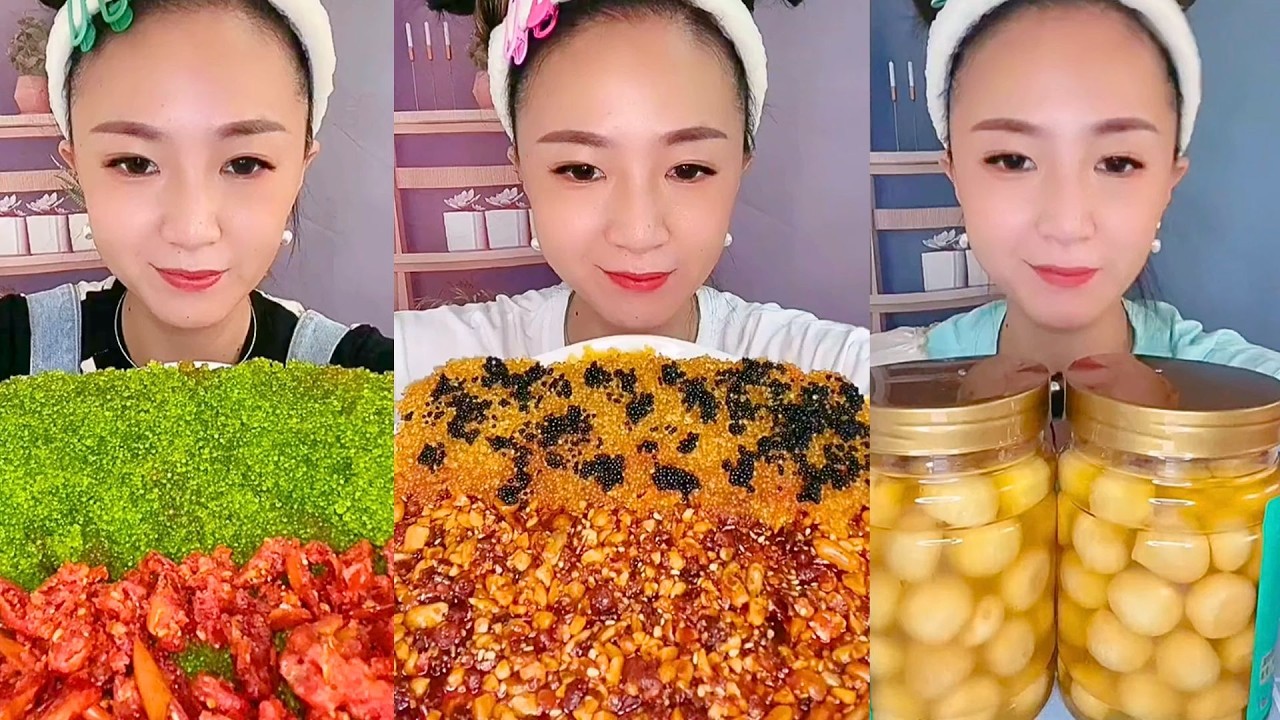 Sea Grapes Platter, Mixed Roe Layers, and Chili Garlic Seafood Feast