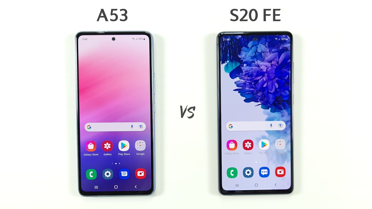 Samsung A53 vs Samsung S20 FE Speed Test & Camera Comparison