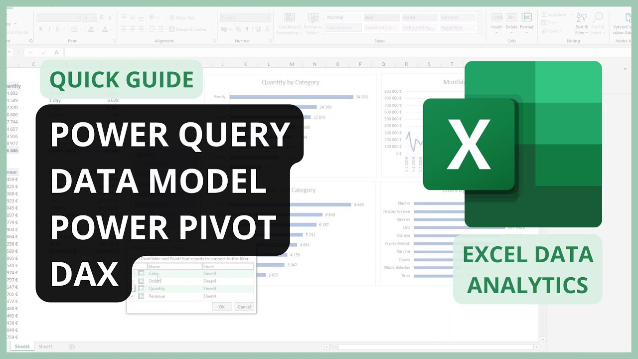 Excel for Data Analytics | Quick Guide to Power Query, Data Model, Power Pivot and DAX