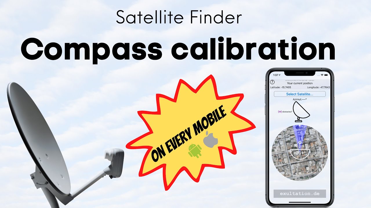 1 minute mobile compass calibration | For Satellite Finder | Every device !! Super easy and fast
