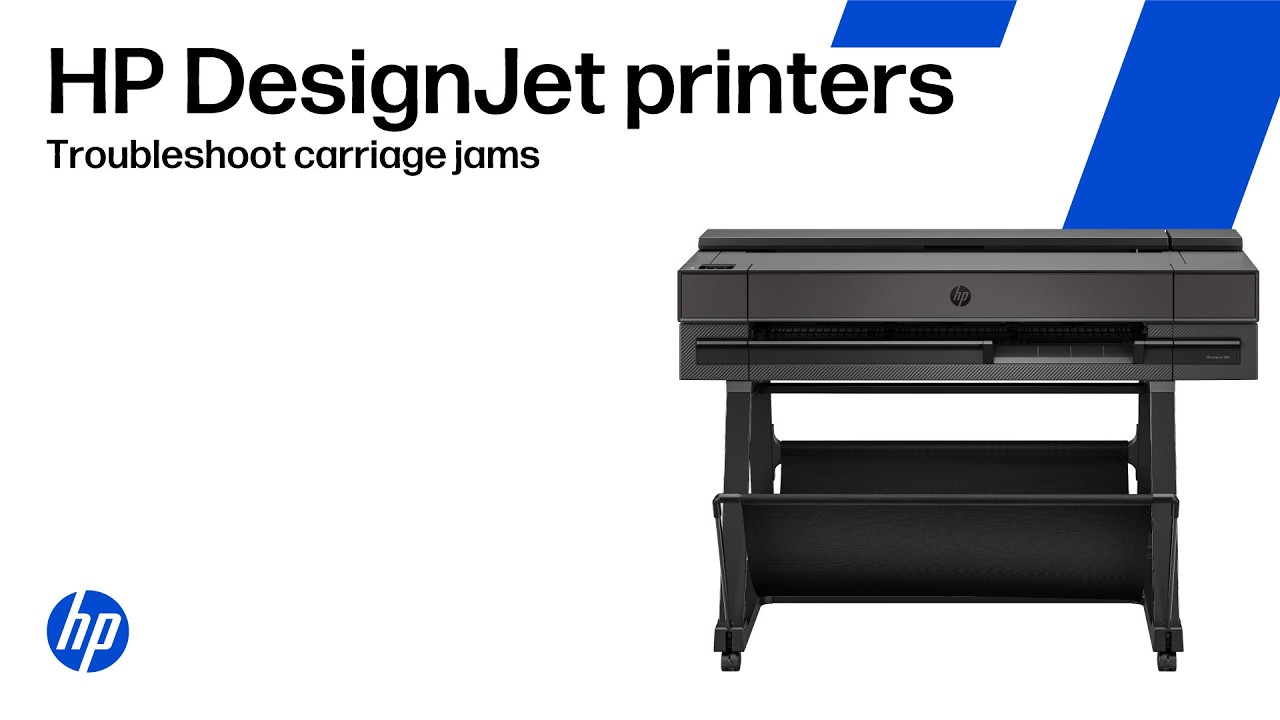 Как устранить замятие каретки в принтерах HP DesignJet серий T850/T858/T870/T950/XT950/T918