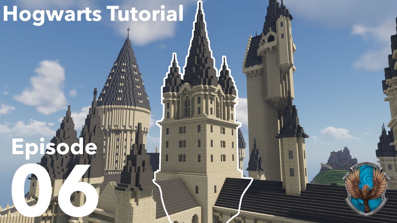 How to build Hogwarts in Minecraft - Episode 6 - Ravenclaw Tower!